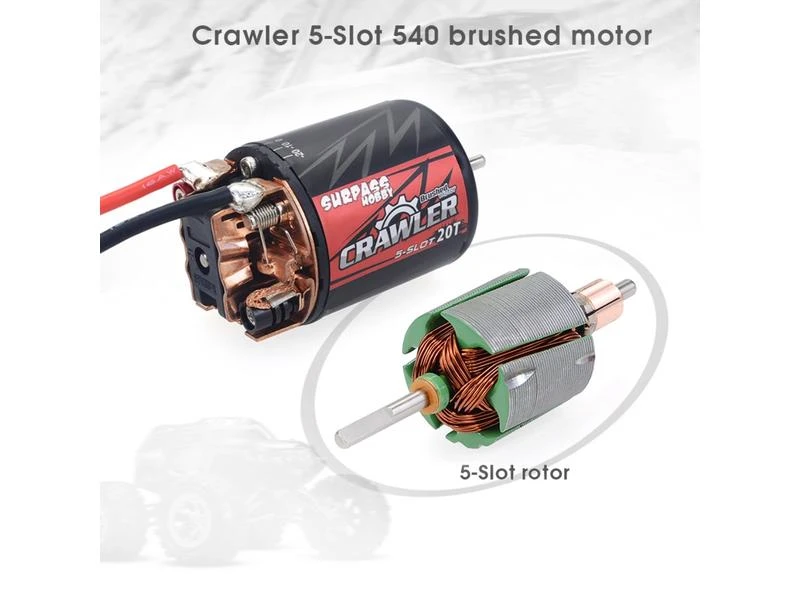 Surpass Hobby Brushed Motor Surpass Crawler 540 11T 5-Slot, 19800 RPM 9 Surpass Hobby Brushed Motor Surpass Crawler 540 11T 5-Slot, 19800 RPM – Bild 7