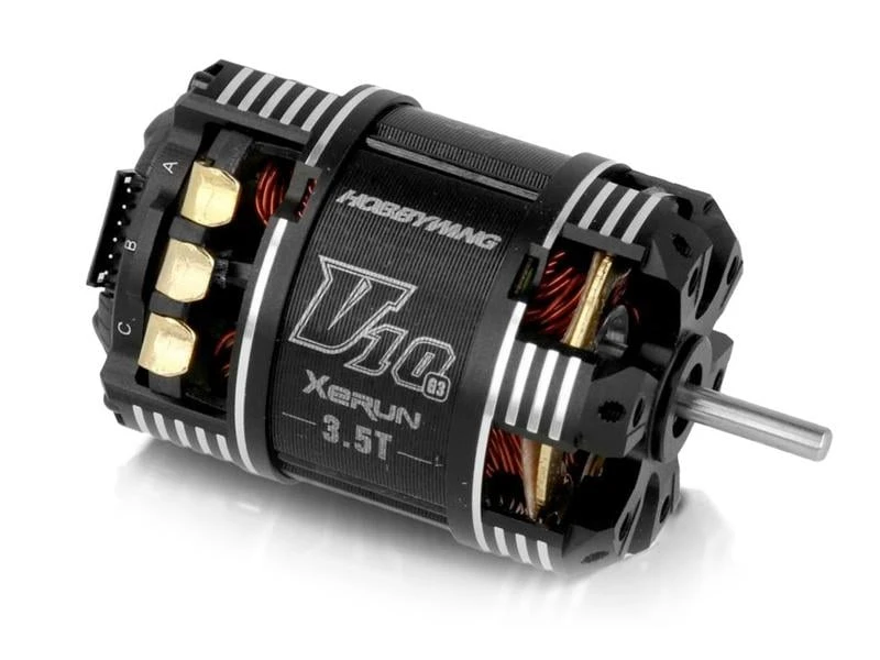 Hobbywing Brushless Motor Xerun V10 G3 Sensored 3.5T, 9450kV 3 Hobbywing Brushless Motor Xerun V10 G3 Sensored 3.5T, 9450kV