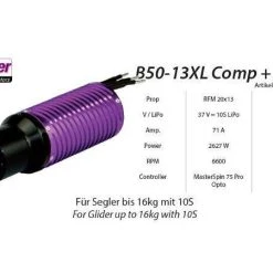 Hacker Motor B50-13XL Competition mit 6,7:1 Getriebe -RC Antriebe Verkäufe 56967964 xxl