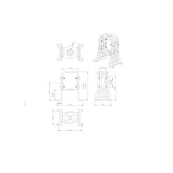 Hacker Motorhalter Alu für A50-Motoren